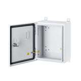 IP65 Weatherproof Metal Box Wall-Mounted Electronic Equipment Enclosure Box with Mounting Plate and Wall Bracket (12'' x 10'' x 6'') - Green Apple Lighting