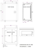 IP65 Weatherproof Metal Box Wall-Mounted Electronic Equipment Enclosure Box with Mounting Plate and Wall Bracket (12'' x 10'' x 6'') - Green Apple Lighting