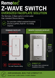 Remotec Z-wave wireless switch 15 Amps with Faceplate